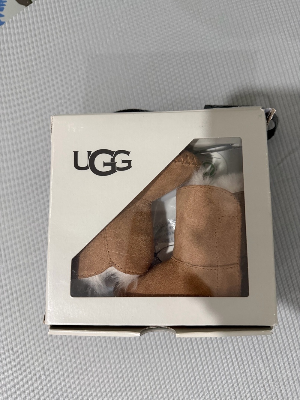 UGG Chestnut Infant Booties with Plush Shearling